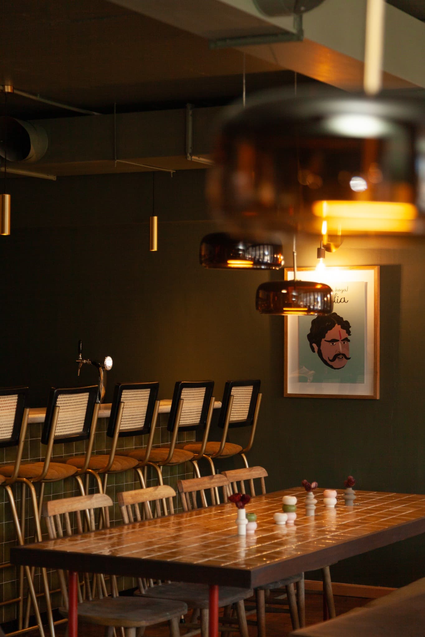 The bar at Indian Oven